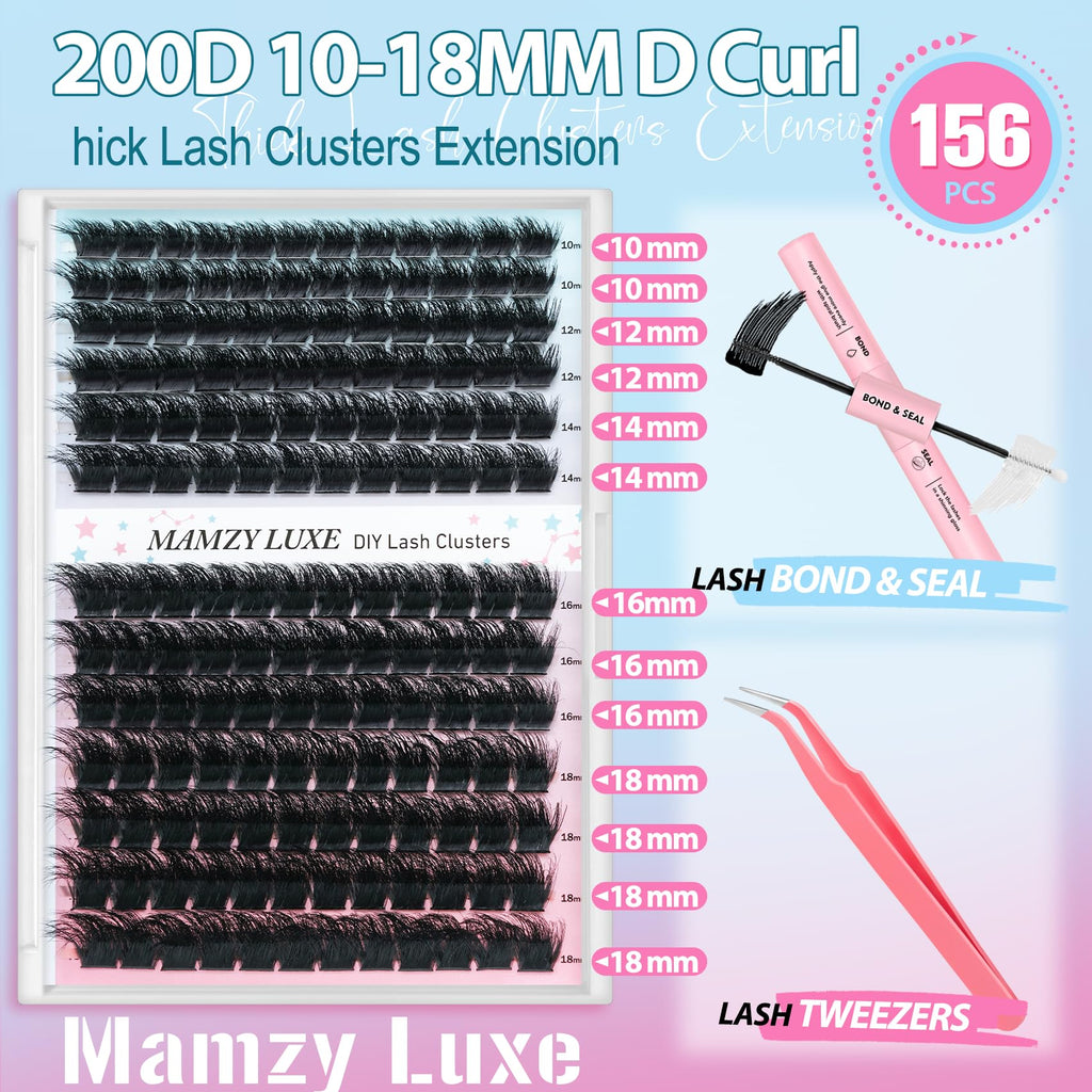 Lash Clusters Wispy 80D Eyelash Clusters 10-18mm Fluff Cluster Eyelash Extensions D Curl No Plastic Feel Individual Lashes Extension 240 Pcs Versatile False Eyelashes Clusters