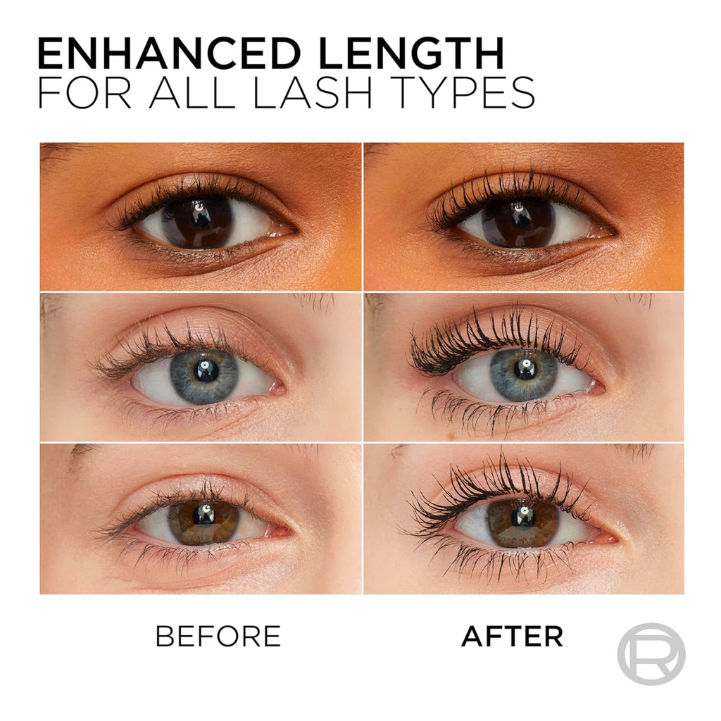 L’Oreal Paris Original Telescopic Mascara, Lengthening, Blackest Black