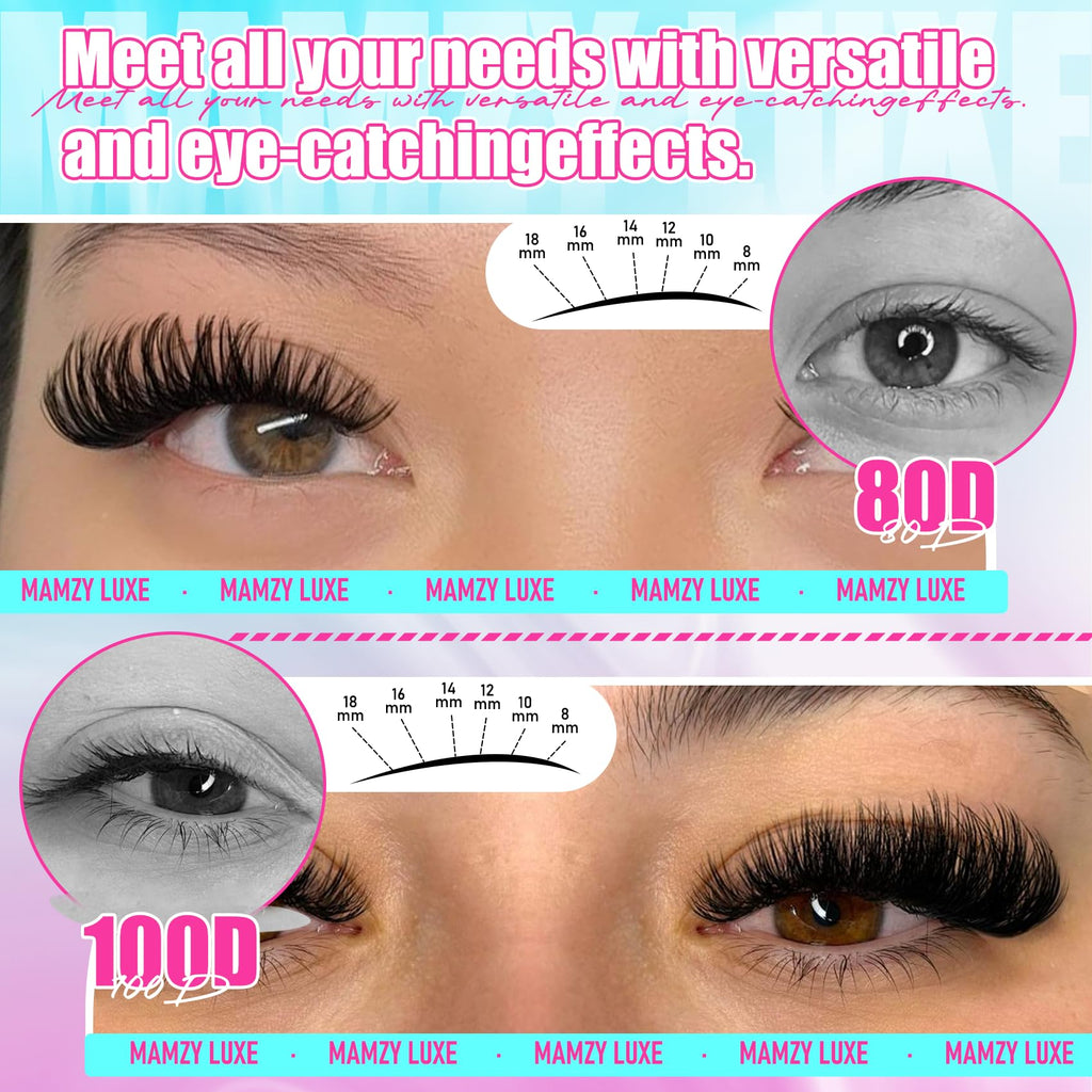 Lash Clusters Wispy 80D Eyelash Clusters 10-18mm Fluff Cluster Eyelash Extensions D Curl No Plastic Feel Individual Lashes Extension 240 Pcs Versatile False Eyelashes Clusters