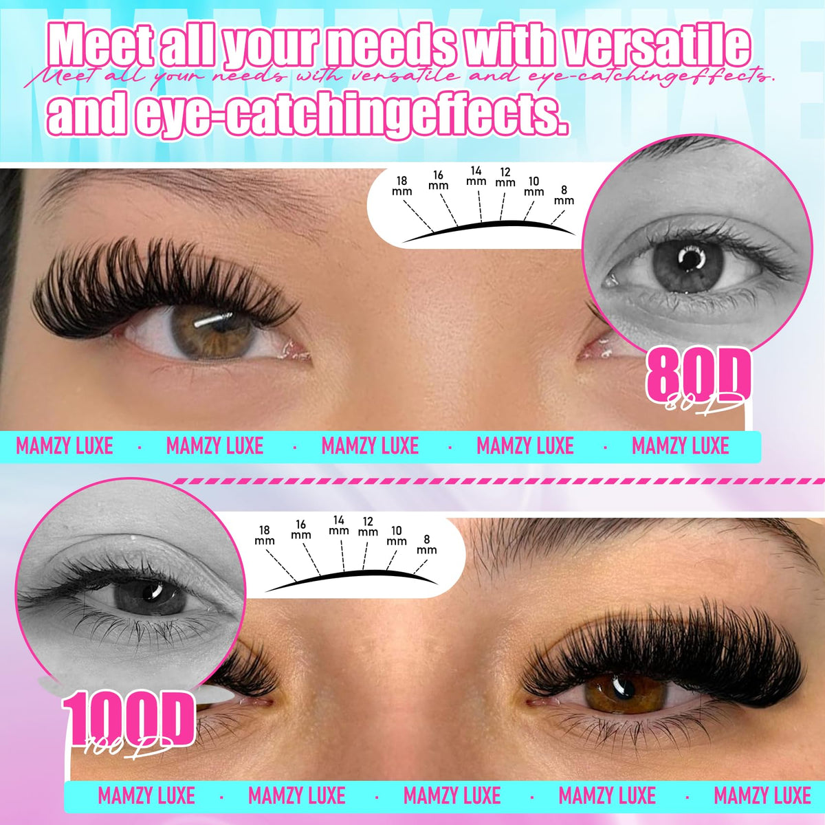 Lash Clusters Wispy 80D Eyelash Clusters 10-18mm Fluff Cluster Eyelash Extensions D Curl No Plastic Feel Individual Lashes Extension 240 Pcs Versatile False Eyelashes Clusters