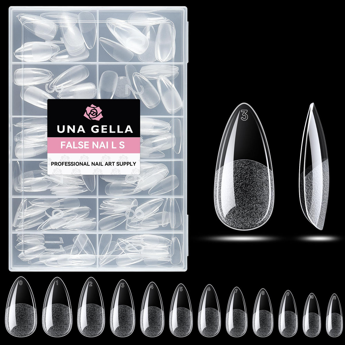 UNA GELLA 20ml*2PCS Nail Glue Remover for Press on, Multi-Functional Pinpoint Glue Remover Fast Removal Gentle Non-Acetone with Crystal Sticks for Nails Polish False Acrylic Nail Tips Home DIY