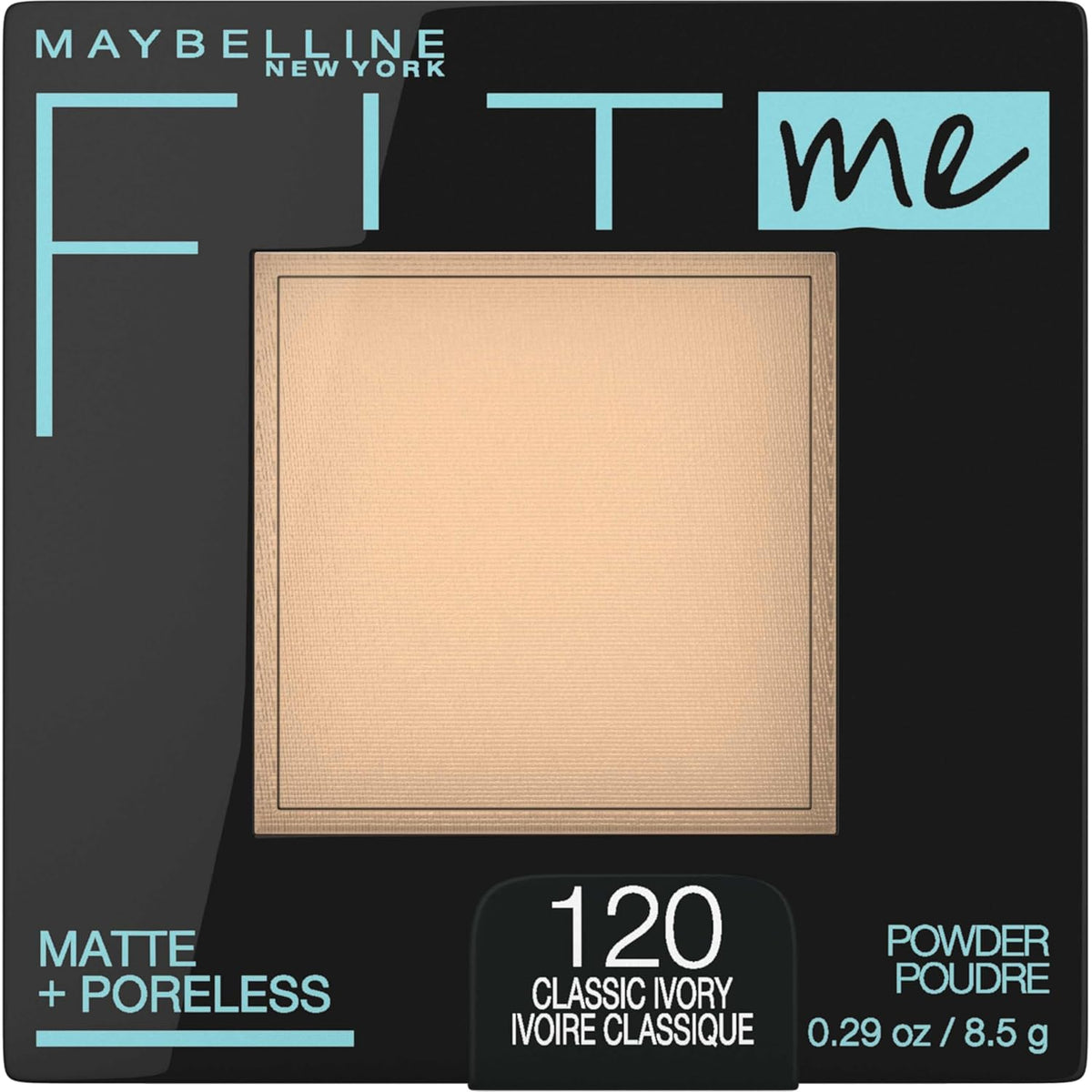 Maybelline Fit Me Matte + Poreless Pressed Face Powder Makeup & Setting Powder, Natural Beige, 1 Count