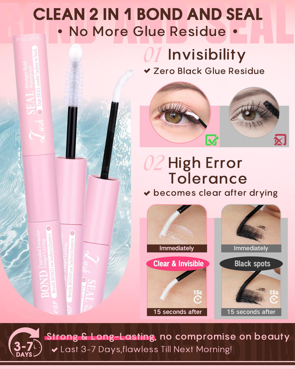 Goddvenus Lash Clusters Kit Wispy Eyelash Clusters Lashes Natural DIY Lash Extension Kit 10-16mm Cluster Eyelash Extensions Kit 300pcs C Curl Individual Lashes Cluster Eyelash (With Tweezers)