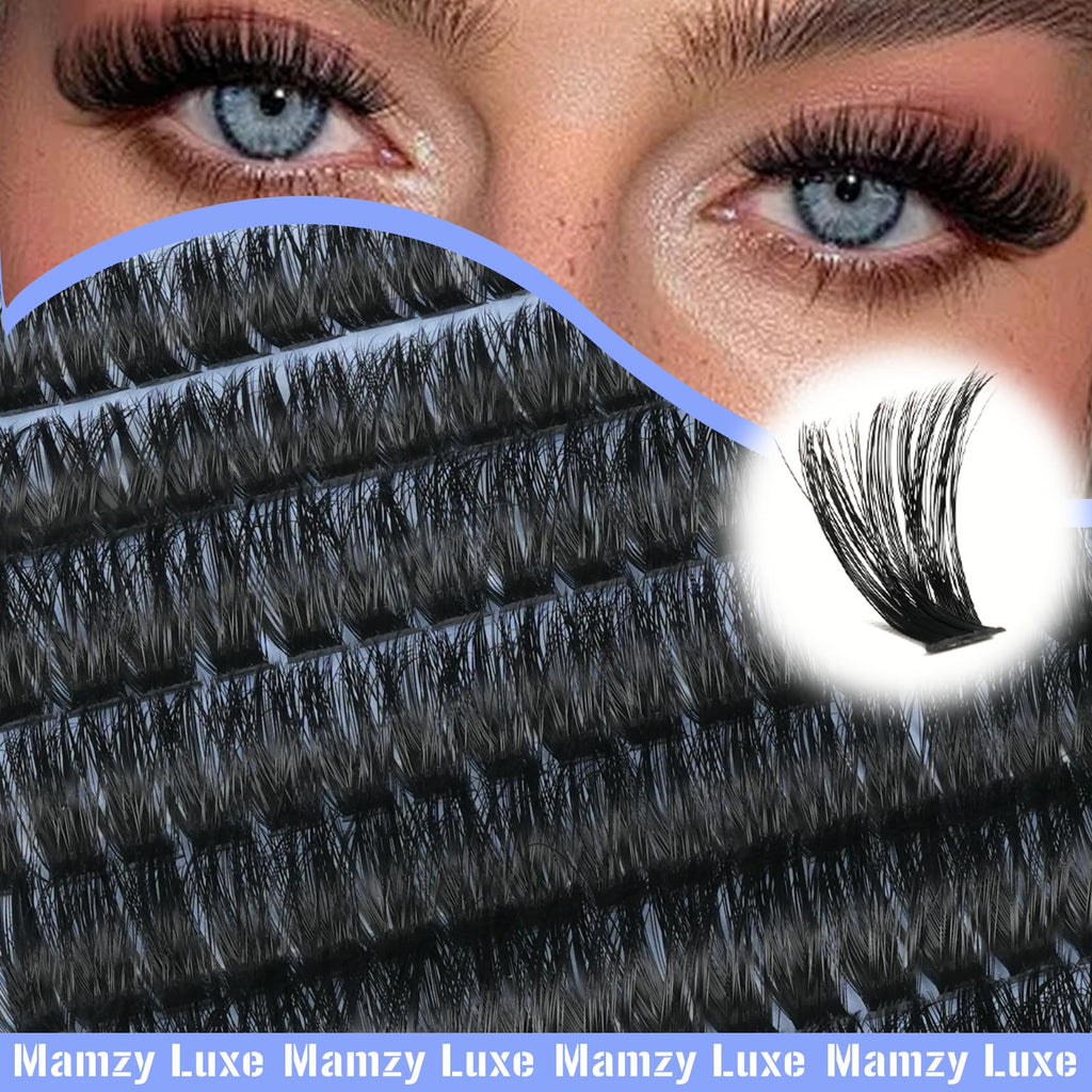 Lash Clusters Wispy 80D Eyelash Clusters 10-18mm Fluff Cluster Eyelash Extensions D Curl No Plastic Feel Individual Lashes Extension 240 Pcs Versatile False Eyelashes Clusters