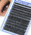 Lash Clusters Wispy 80D Eyelash Clusters 10-18mm Fluff Cluster Eyelash Extensions D Curl No Plastic Feel Individual Lashes Extension 240 Pcs Versatile False Eyelashes Clusters