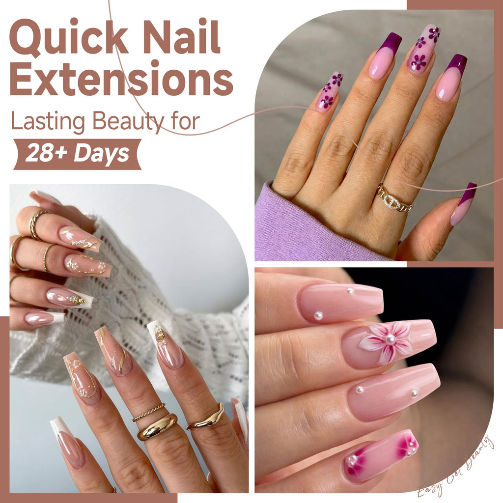 UNA GELLA 20ml*2PCS Nail Glue Remover for Press on, Multi-Functional Pinpoint Glue Remover Fast Removal Gentle Non-Acetone with Crystal Sticks for Nails Polish False Acrylic Nail Tips Home DIY