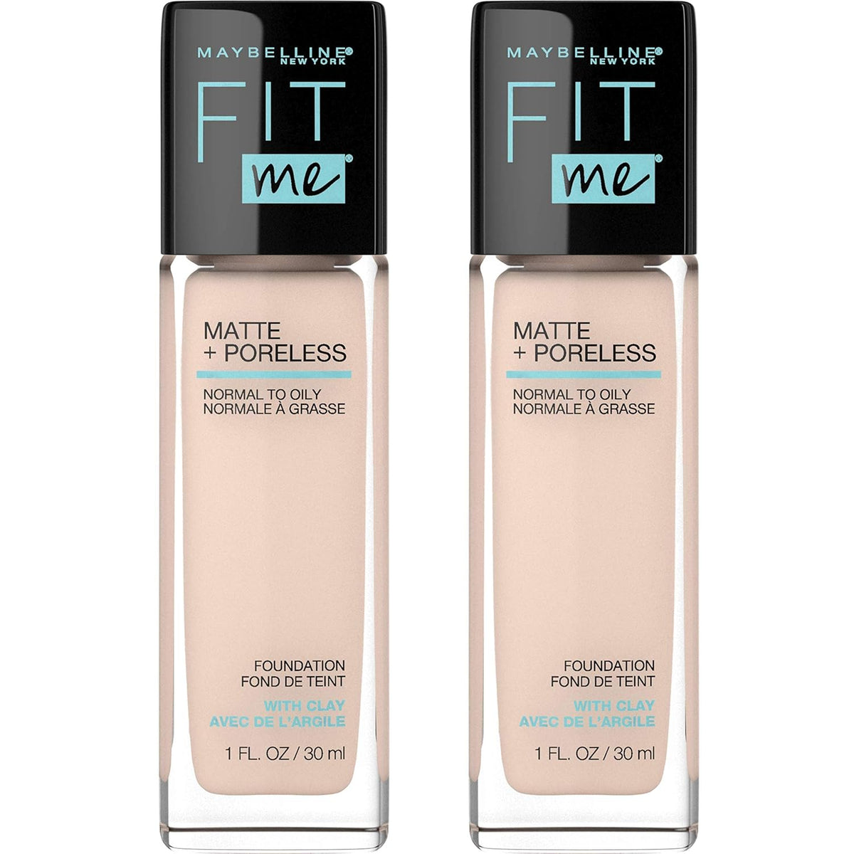 Maybelline Fit Me Matte + Poreless Liquid Oil-Free Foundation Makeup, Toffee, 1 Count (Packaging May Vary)