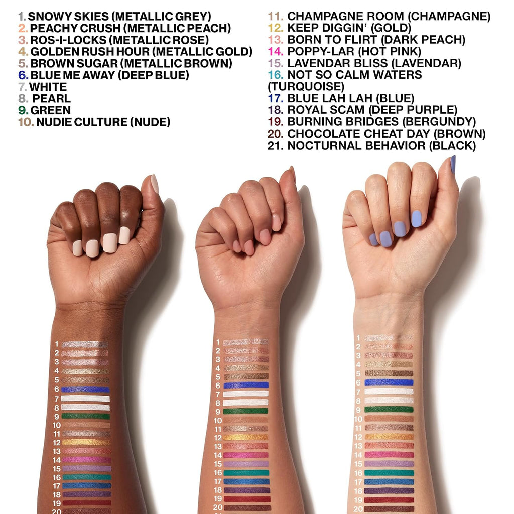 wet n wild Color Icon Cream Eyeliner Eyeshadow Multi-Stick, Moisturizing, Nourishing Velvety Cream-to-Powder Buildable & Blendable Formula, Cruelty-Free & Vegan - Brown Sugar