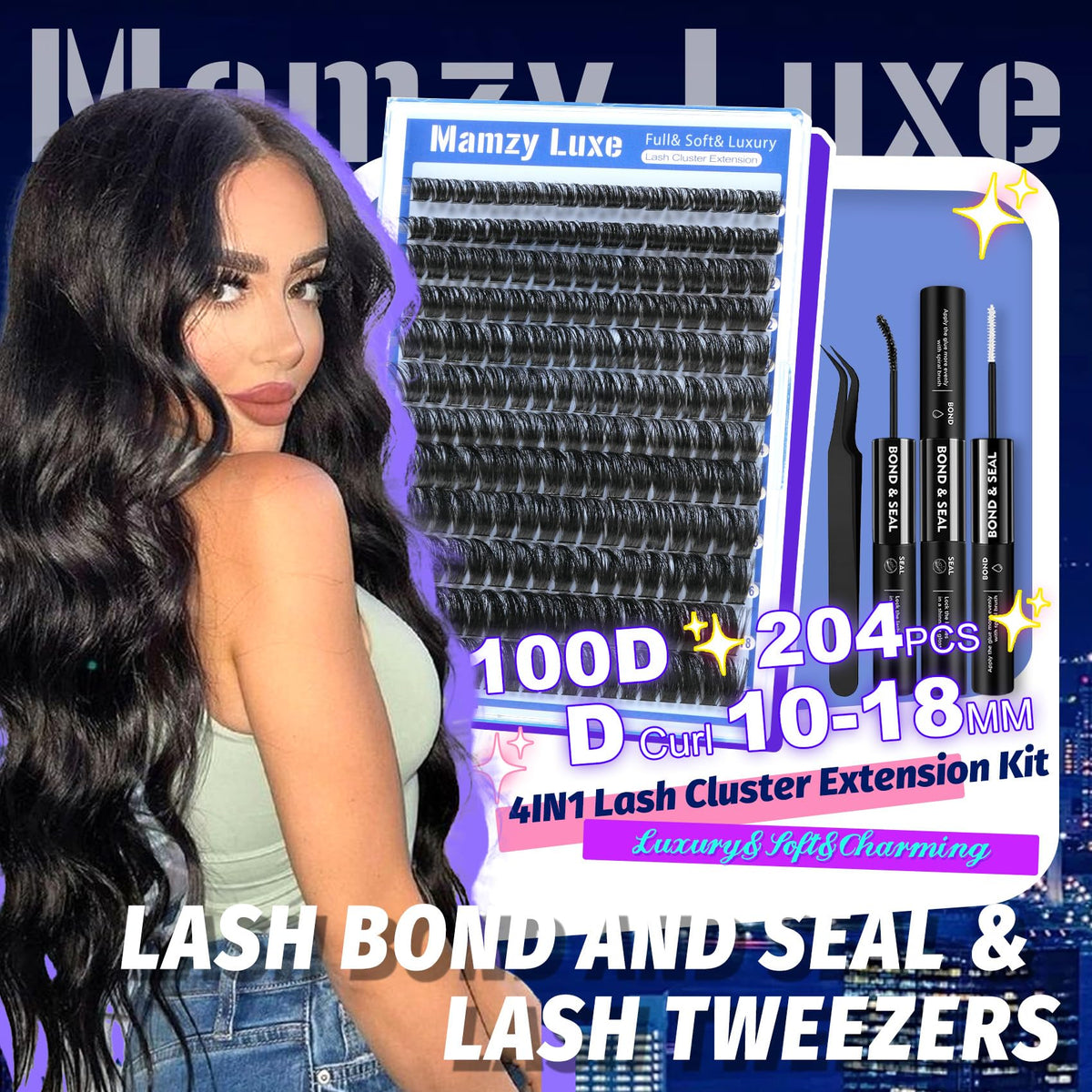 Lash Clusters Wispy 80D Eyelash Clusters 10-18mm Fluff Cluster Eyelash Extensions D Curl No Plastic Feel Individual Lashes Extension 240 Pcs Versatile False Eyelashes Clusters