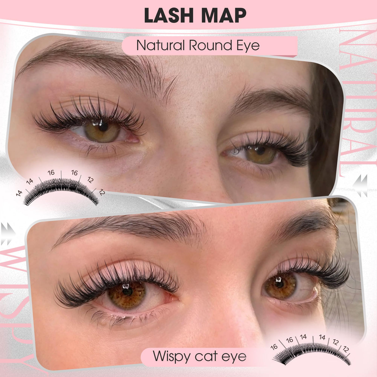 Goddvenus Lash Clusters Kit Wispy Eyelash Clusters Lashes Natural DIY Lash Extension Kit 10-16mm Cluster Eyelash Extensions Kit 300pcs C Curl Individual Lashes Cluster Eyelash (With Tweezers)