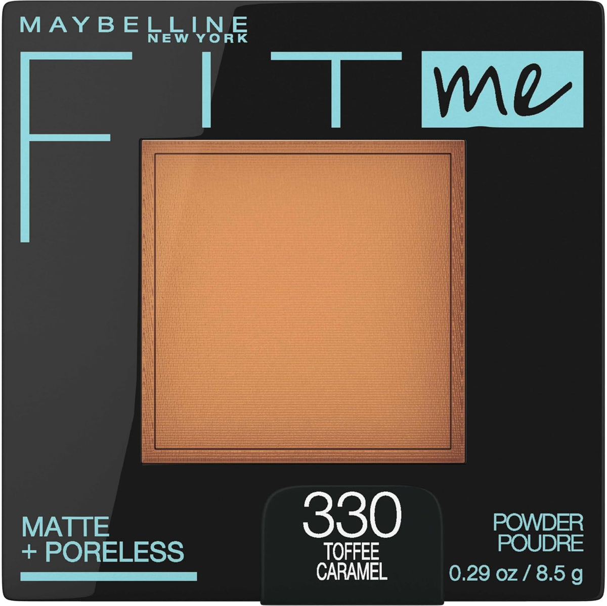 Maybelline Fit Me Matte + Poreless Pressed Face Powder Makeup & Setting Powder, Natural Beige, 1 Count