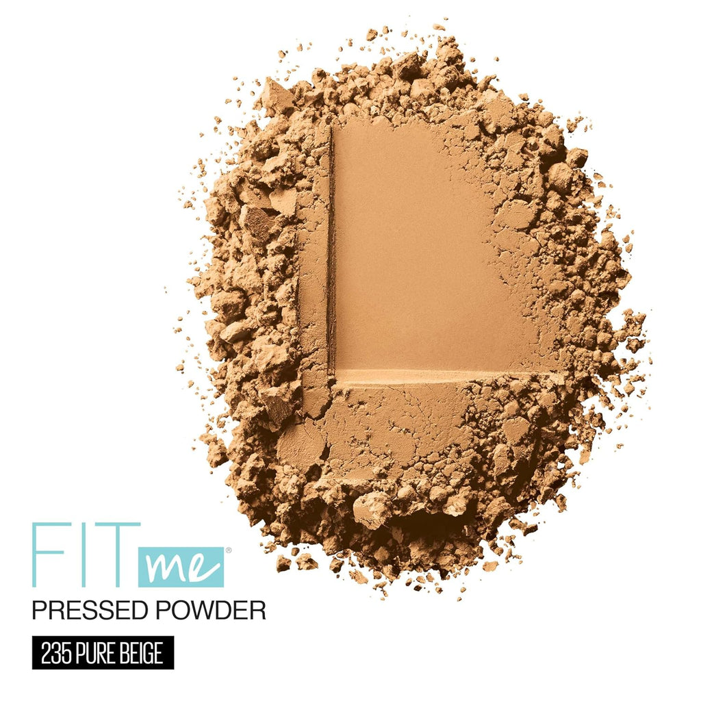 Maybelline Fit Me Matte + Poreless Pressed Face Powder Makeup & Setting Powder, Natural Beige, 1 Count