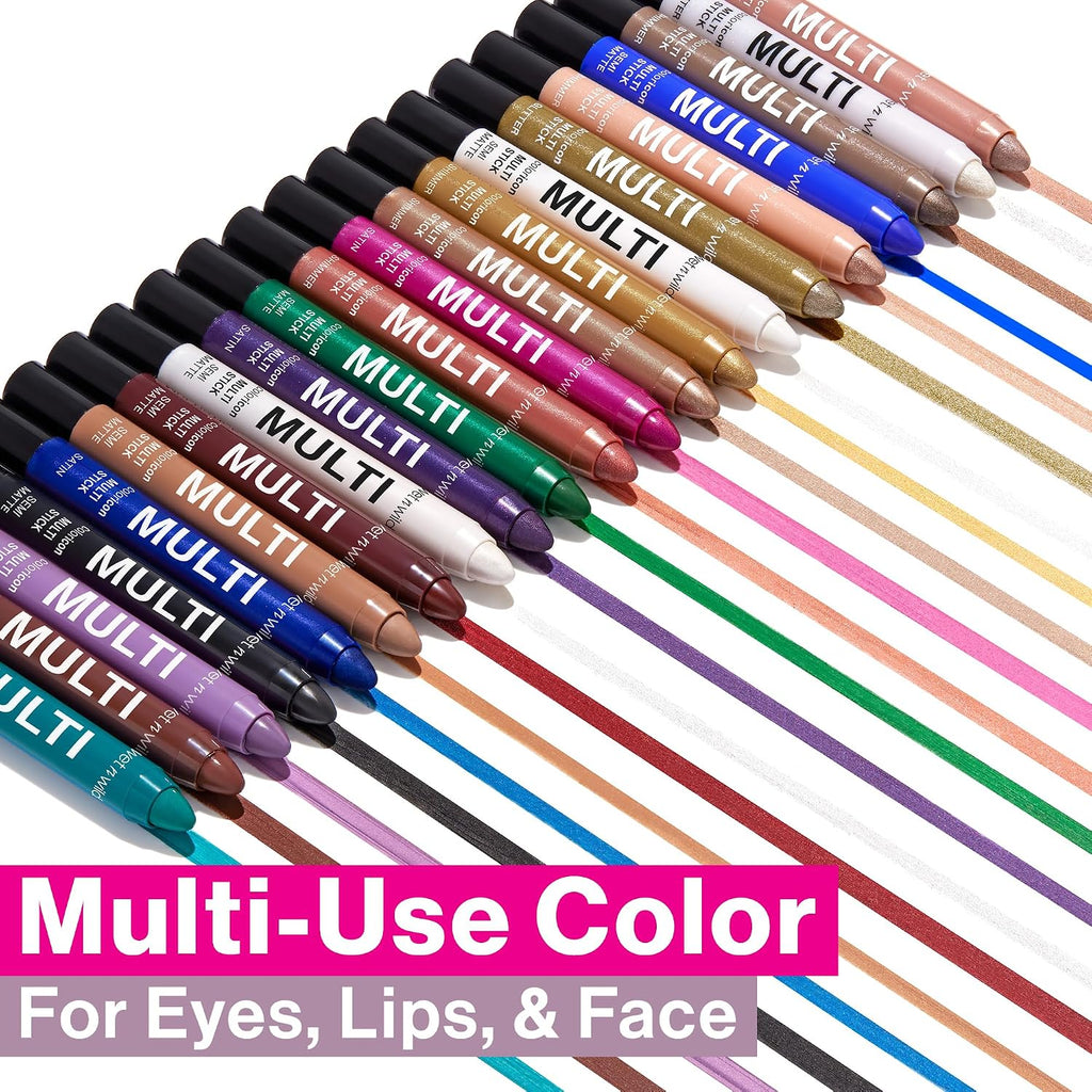 wet n wild Color Icon Cream Eyeliner Eyeshadow Multi-Stick, Moisturizing, Nourishing Velvety Cream-to-Powder Buildable & Blendable Formula, Cruelty-Free & Vegan - Brown Sugar